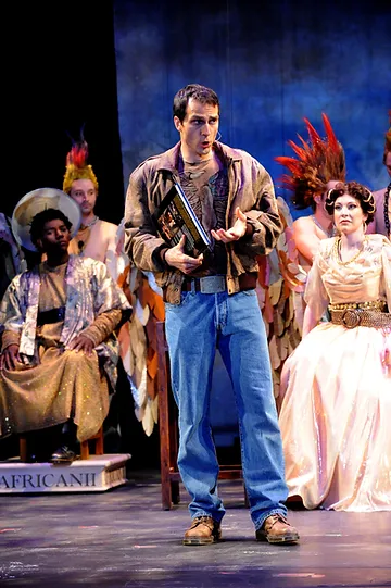 Daniel Billings, David Adam Moore, Ava Pine and chorus. Photo by Ellen Appel.
