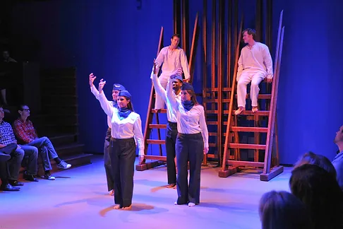 The cast of Fort Worth Opera's 'Hydrogen Jukebox'; Photo by Ellen Appel.
