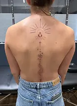 fine line laura black corner tattoo valence.webp