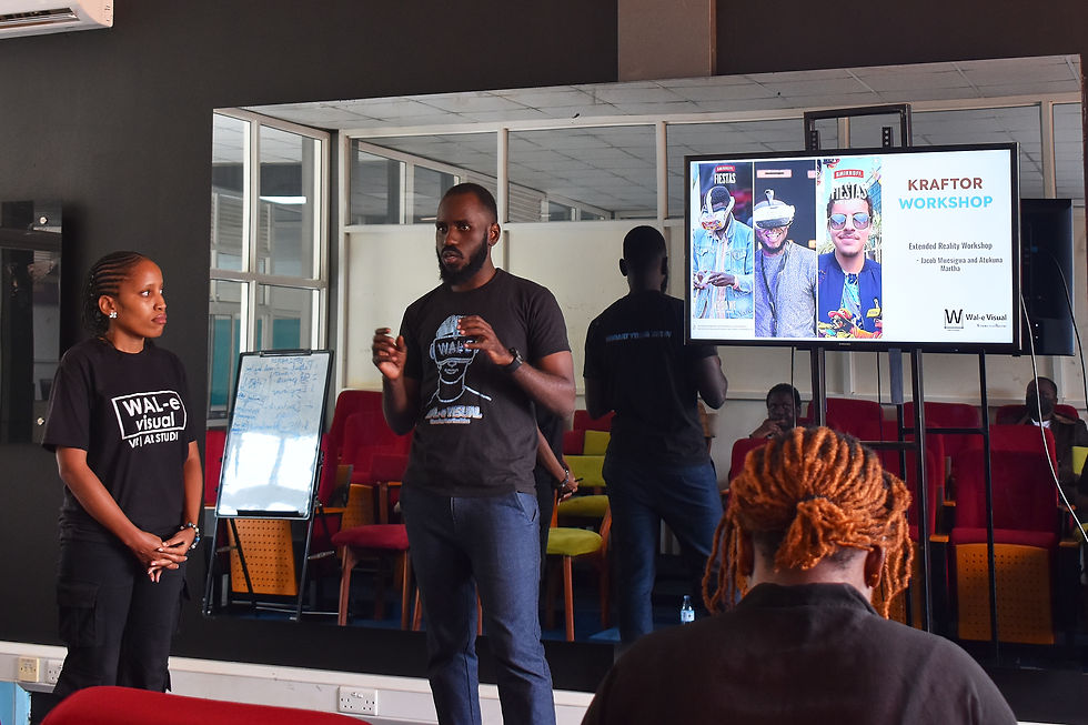 Jacob Mwesigwa and Atukunda Martha from Wal-e Visual