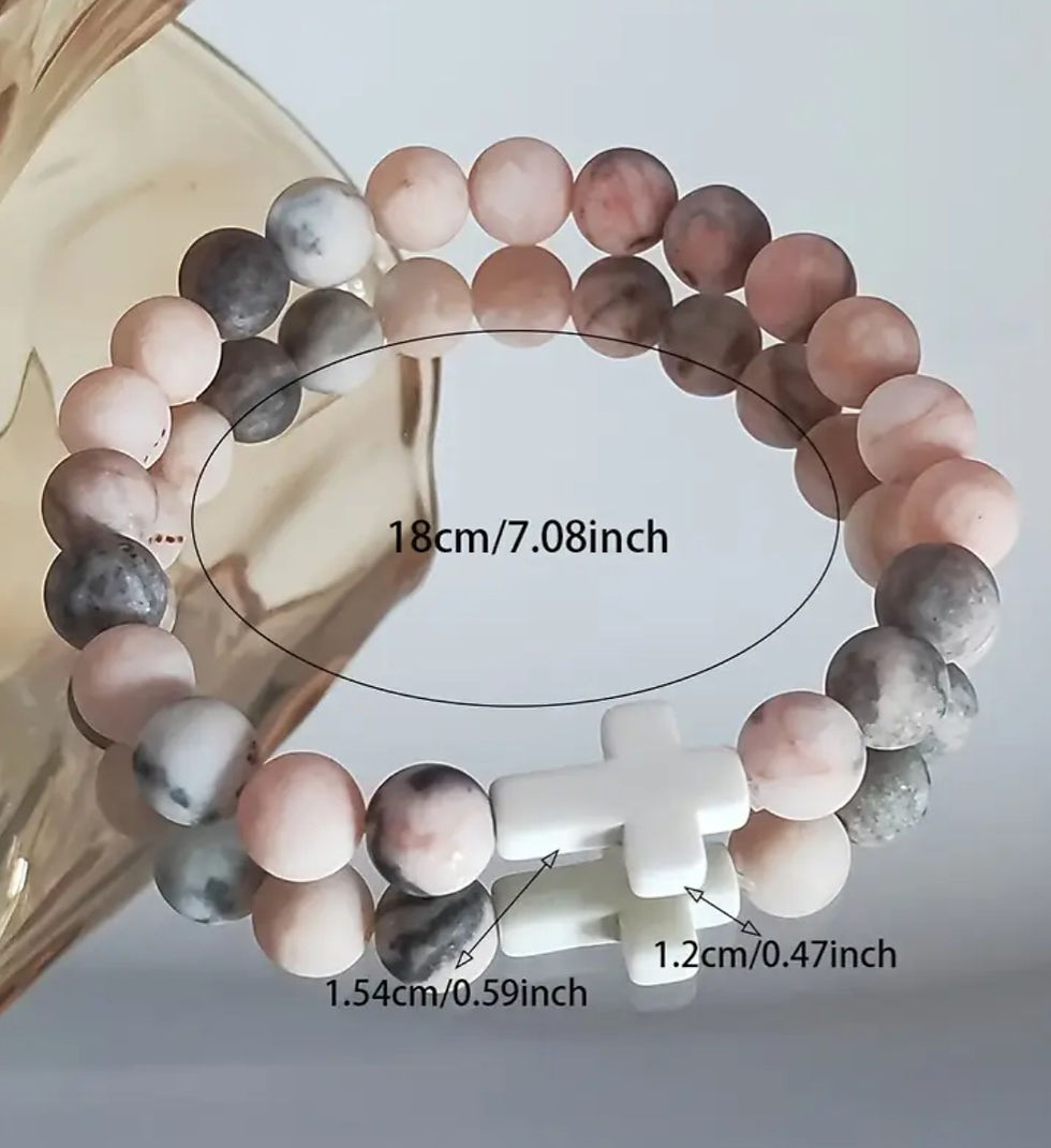 Thumbnail: Beaded FAITH bracelet 