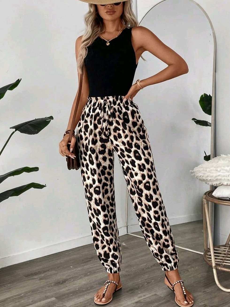 Thumbnail: Wild chic drawstring pants
