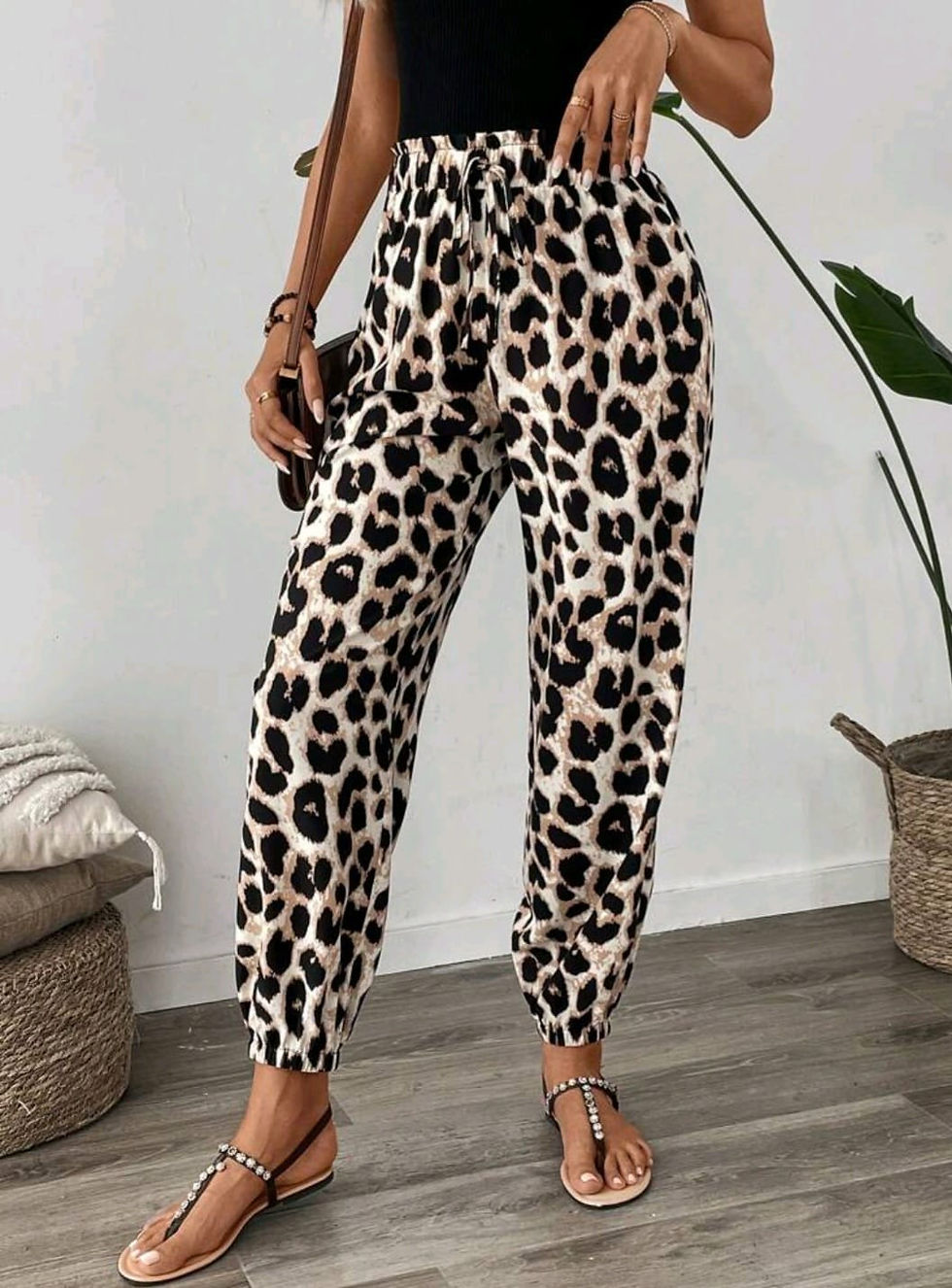 Thumbnail: Wild chic drawstring pants