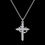 Thumbnail: Crown & Cross Necklace – Stainless Steel
