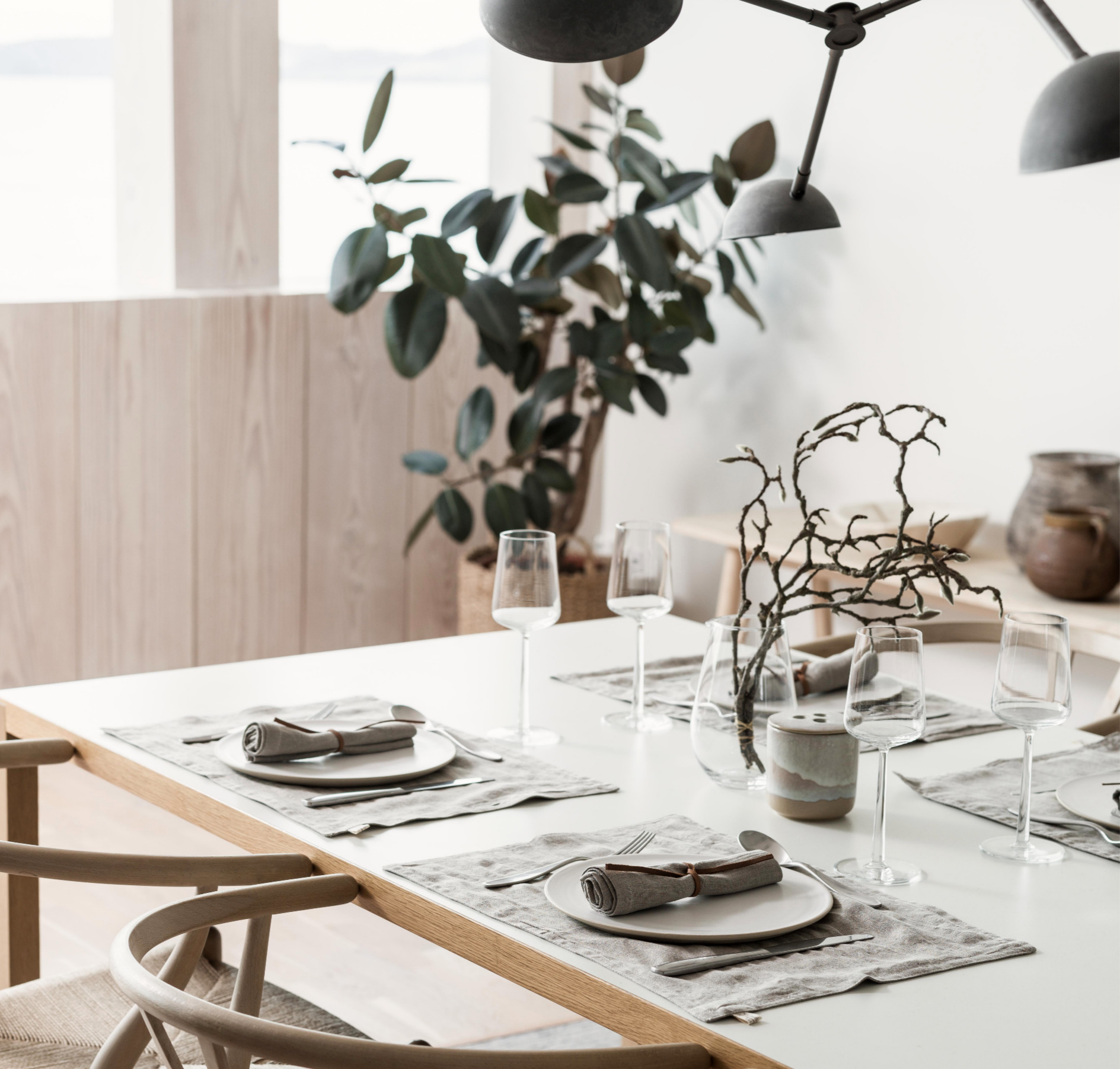 Psyrri Linen Placemats, set of 2,Natural Linen