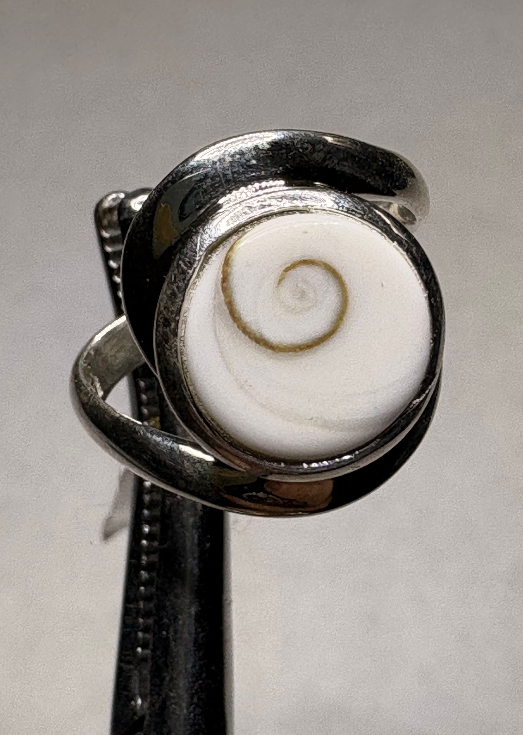Eye of Shiva Sterling Silver Ring Size 7
