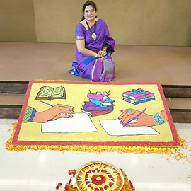 Rangoli Artist in Singapore - sudharavirangoli