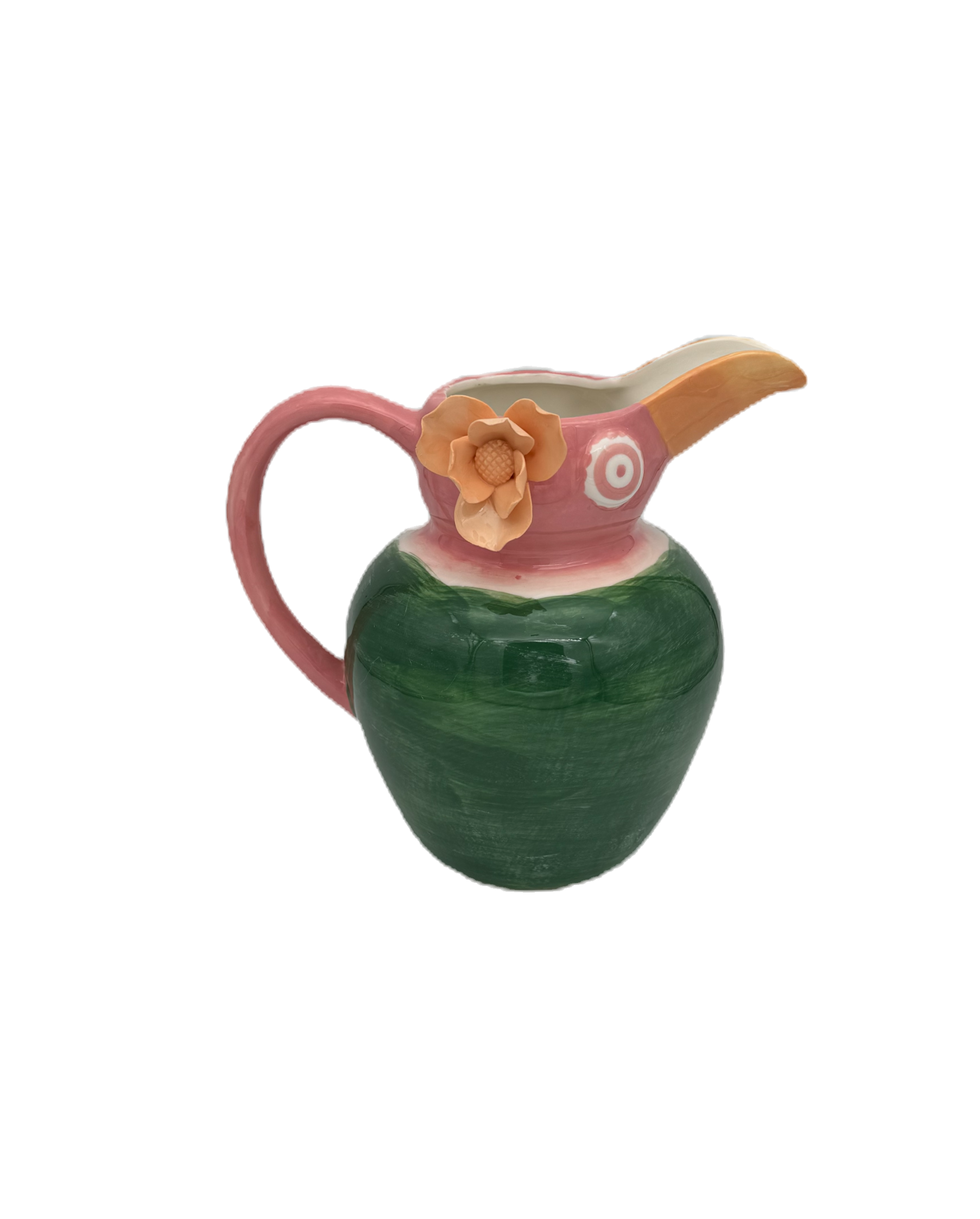 Vase Bird Stoneware Multi