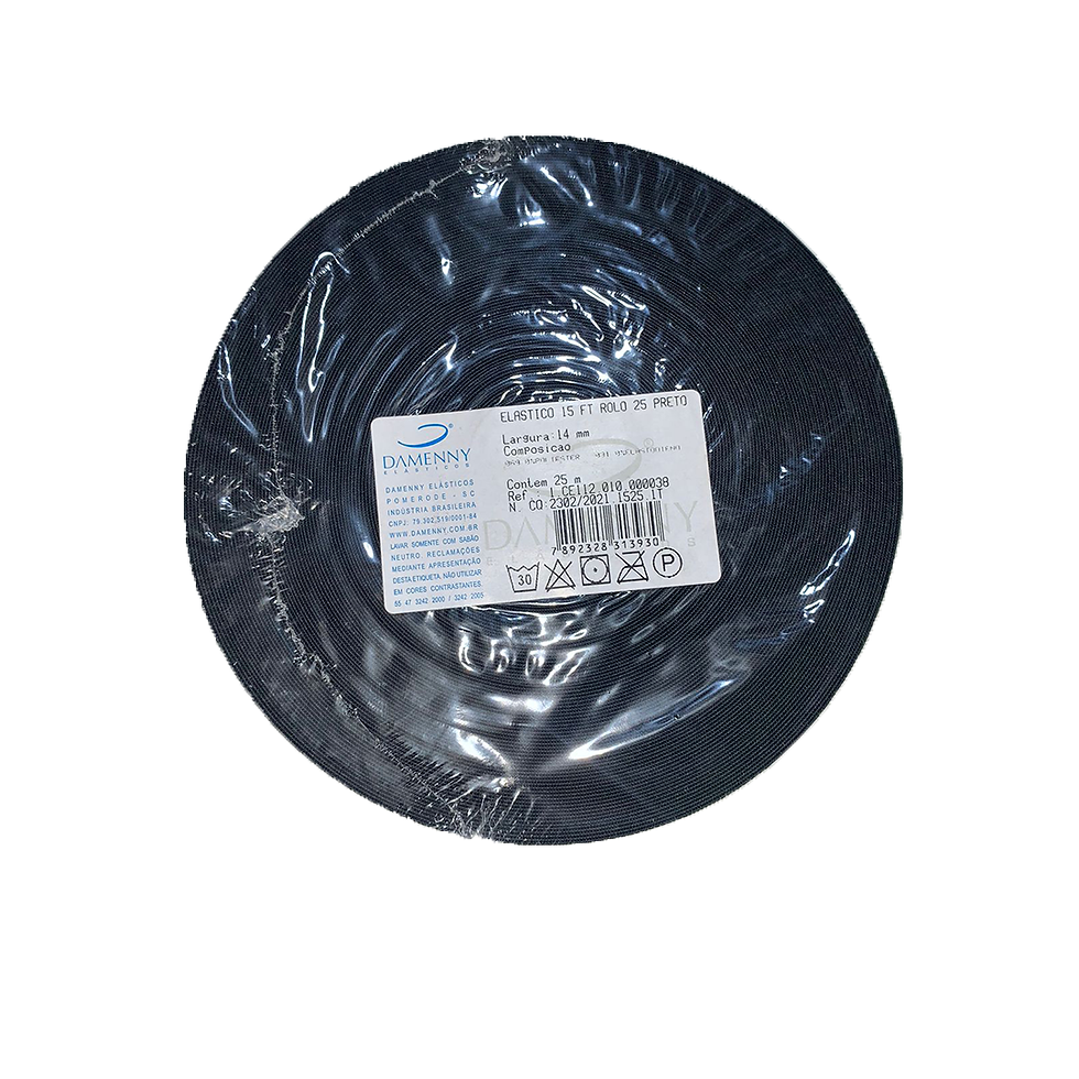 elastico preto 14mm