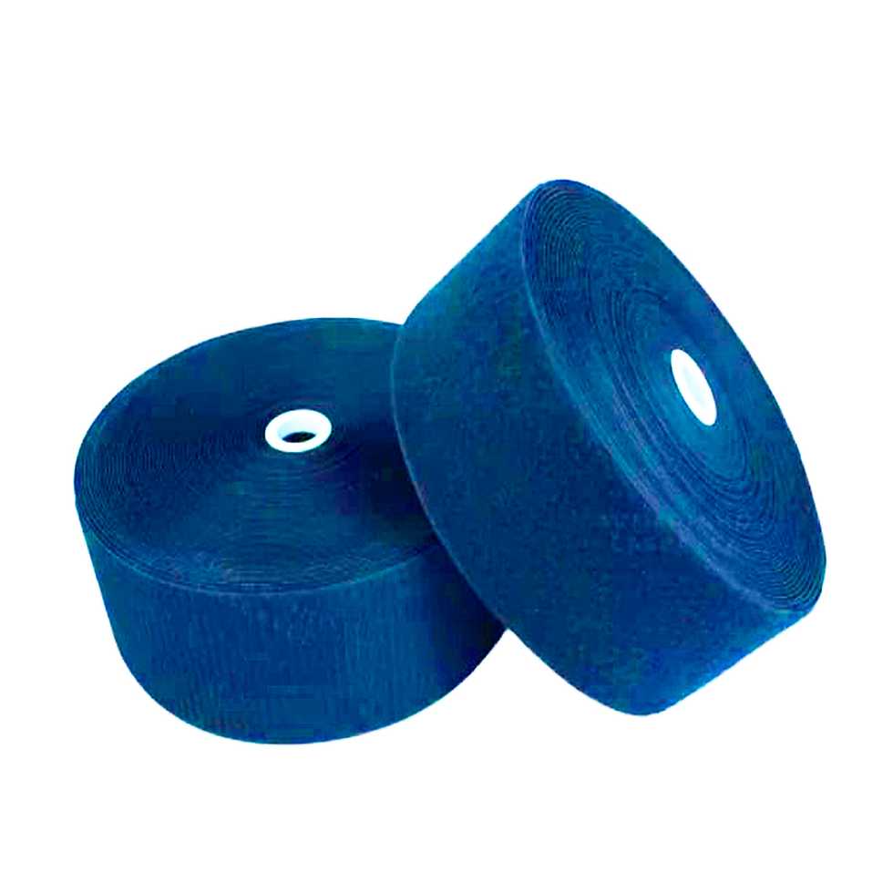 Miniatura: fita auto colante veclro azul marinho macho e femea de 100mm