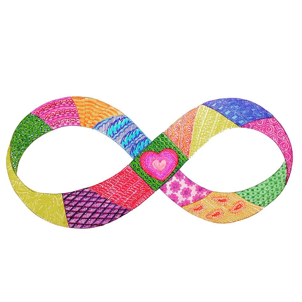 Infinity Symbol zentangle