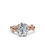 Thumbnail: 14K Solid Gold Floral Inspired Lab Grown Diamond Engagement Ring