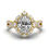 Thumbnail: Solid Gold Halo Lab Grown Diamond Engagement Ring
