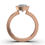 Thumbnail: Rose Gold Lab Grown Diamond Bezel Ring