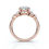 Thumbnail: Rose Gold Bezel Set Accents Lab Grown Diamond Ring