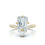 Thumbnail: 18K Solid Gold 2.4ct Emerald Cut Lab Grown Diamond Ring