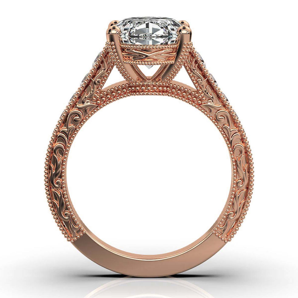 Thumbnail: Rose Gold Solitaire  Lab Grown Diamond Engagement Ring