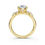 Thumbnail: 14K Solid Gold 2.3CT Oval Lab Grown Diamond Solitaire Engagement Ring