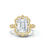 Thumbnail: 18K Solid Gold Emerald Cut Lab Grown Diamond Ring