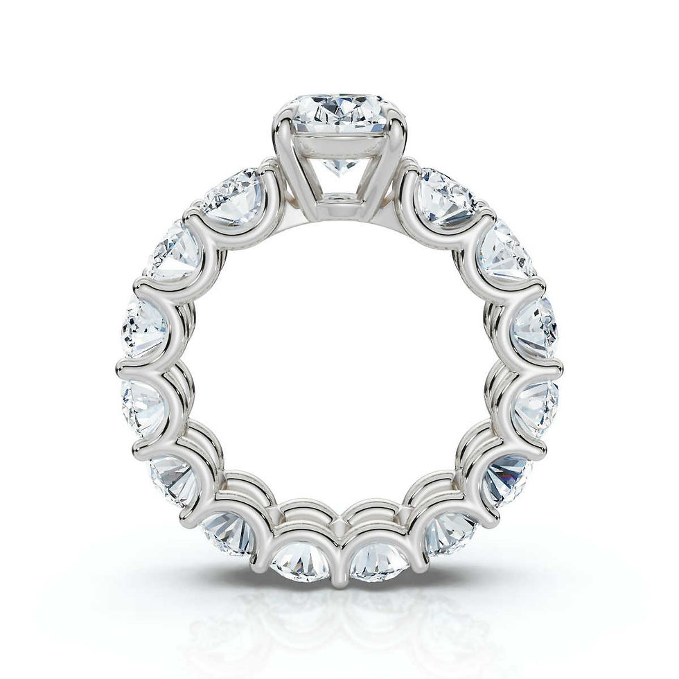 Thumbnail: White Gold Solitaire Lab Grown Diamond Engagement Ring