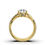 Thumbnail: 18K Yellow Gold 2.2ct Round Shape Lab Grown Diamond Engagement Ring