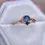 Thumbnail: 18K Gold Leaf Engagement Ring with Montana Sapphire – Fine Jewelry Statement