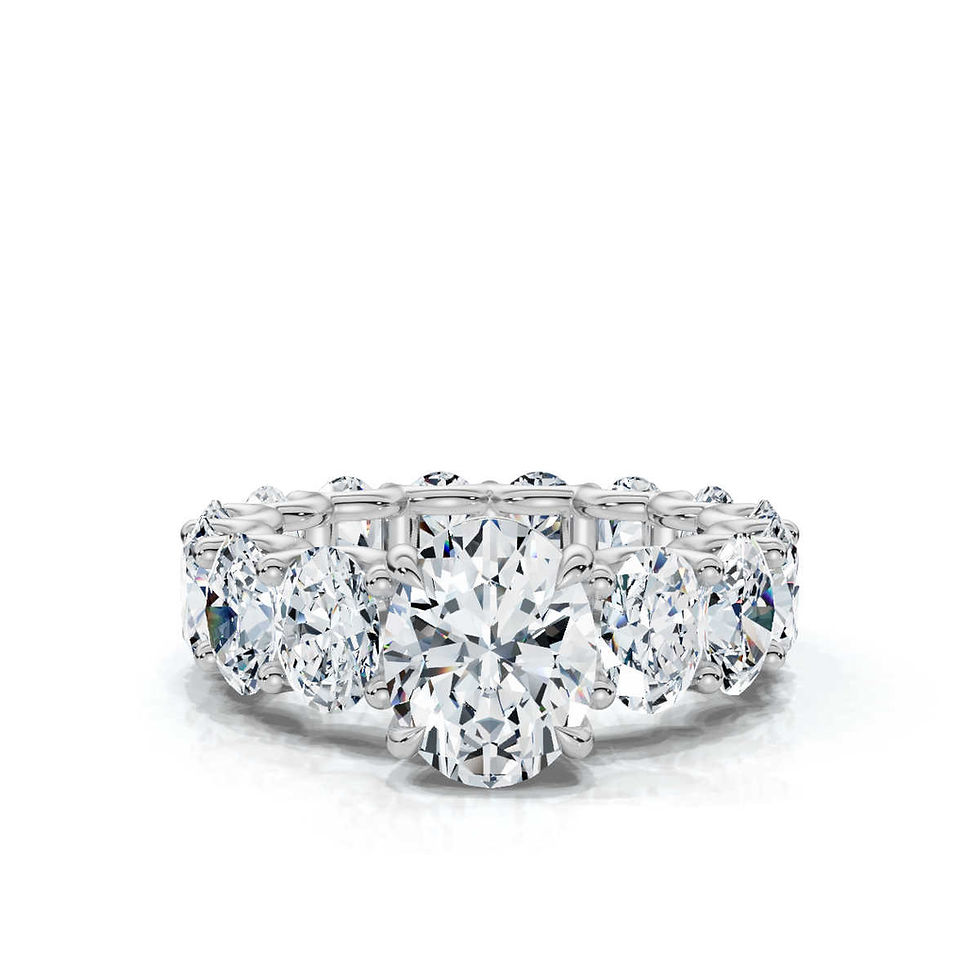 Thumbnail: 18K White Gold Solitaire Lab Grown Diamond Engagement Ring