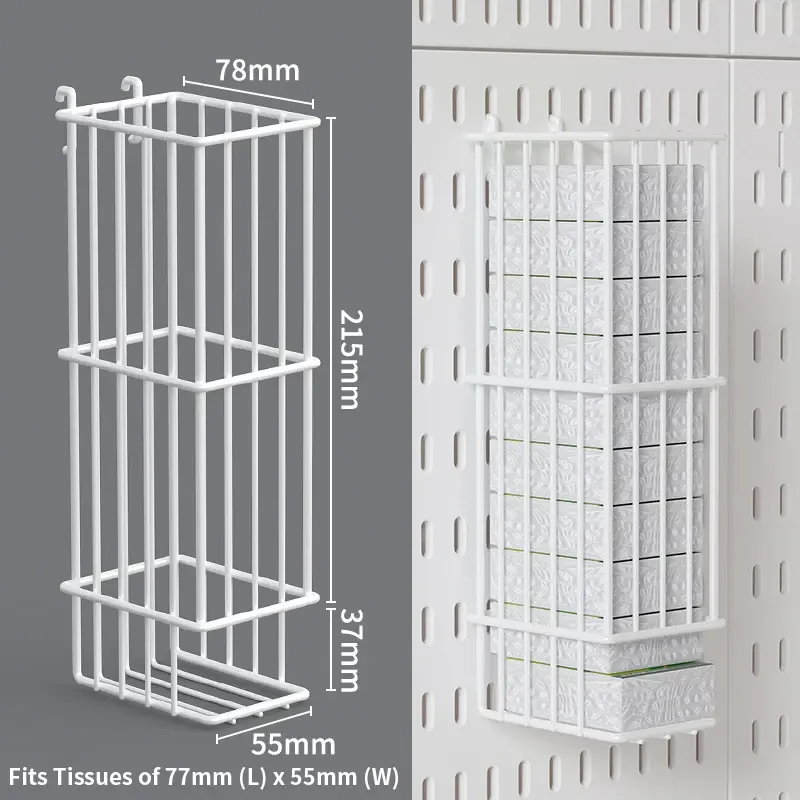 Thumbnail: Home & Office Desktop Pegboard: Height-Adjustable Standing Storage Rack for