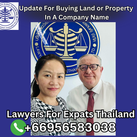 Update For Buying Land or Property In A Company Name