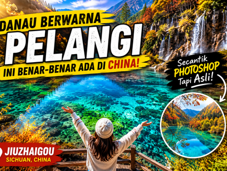Danau Berwarna Pelangi Ini Benar-Benar Ada di China!