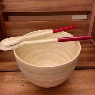Vietnam spun bamboo salad bowl
