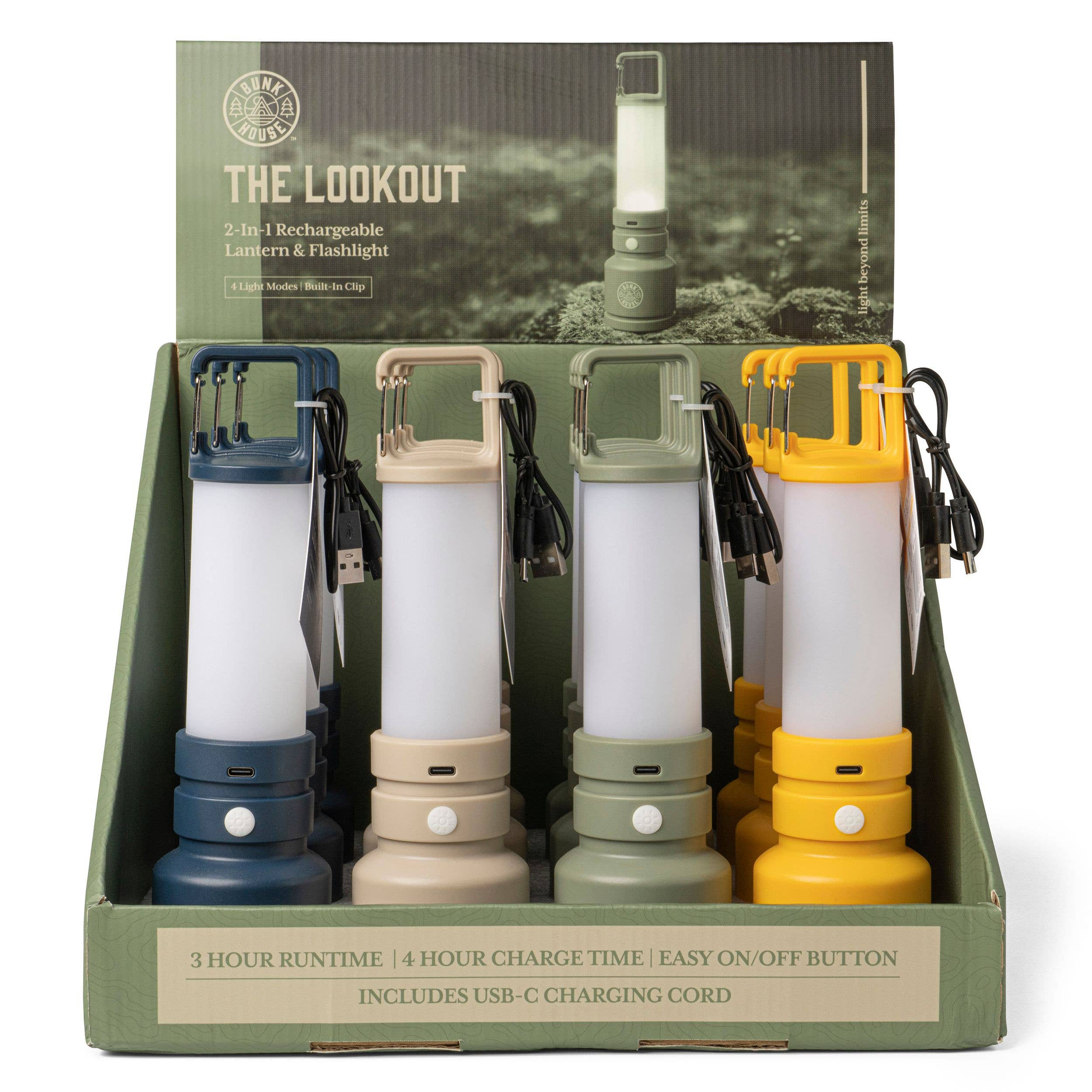 The Lookout 2-In-1 Rechargeable Lantern & Flashli