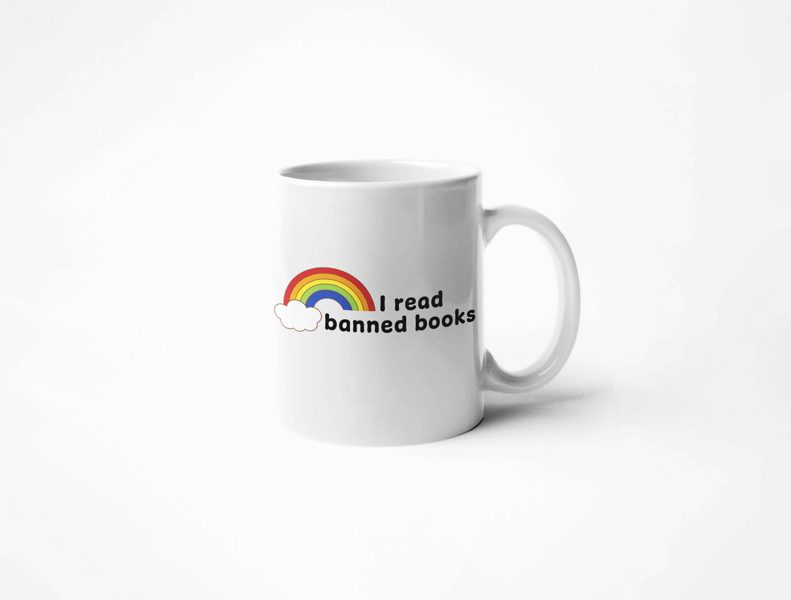 Calm Down Caren - I Read Banned Books - Coffee Mug
