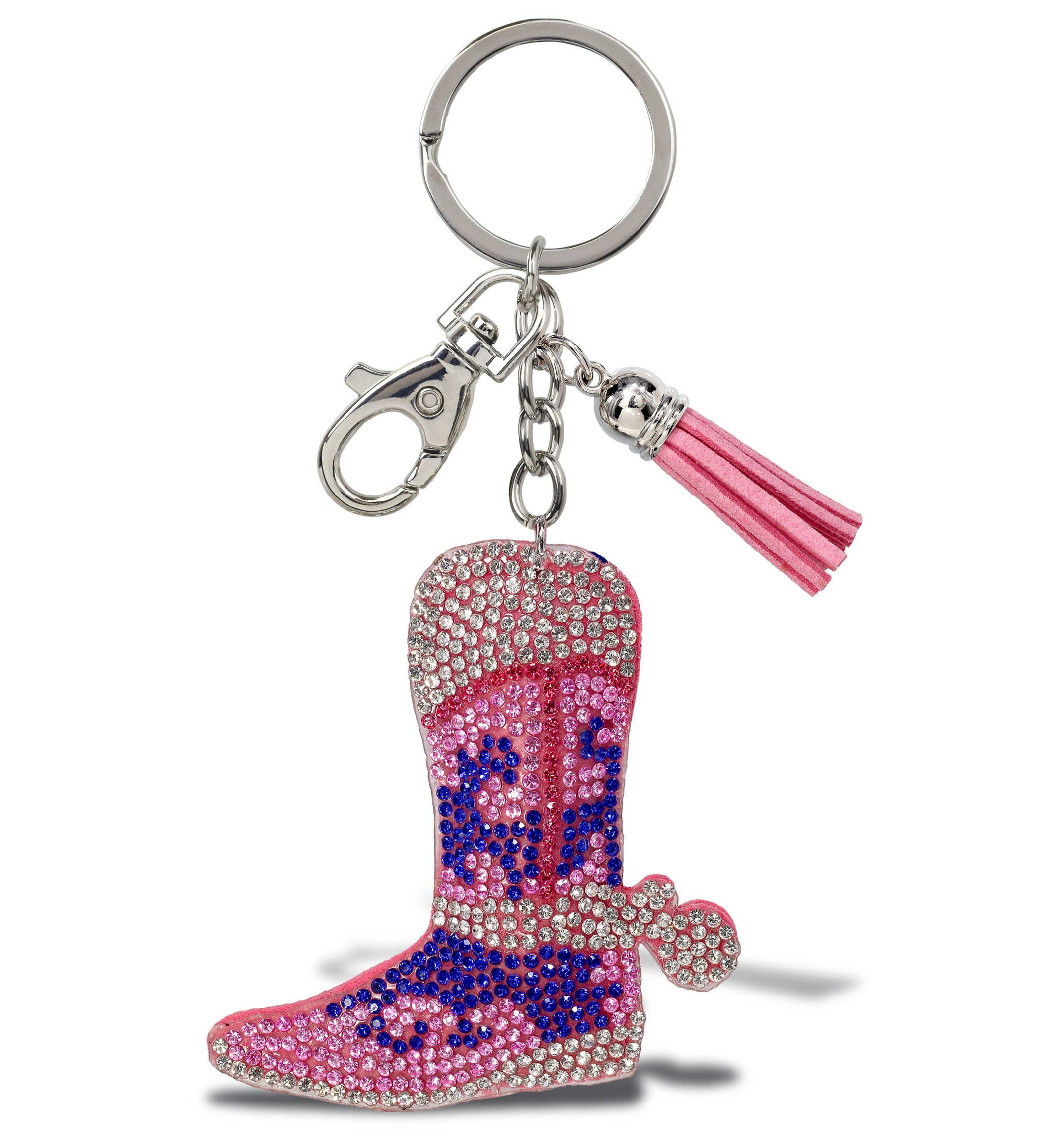 Lazy Bear DCL - Sparkling Rhinestones Charm With Tassel - Boot