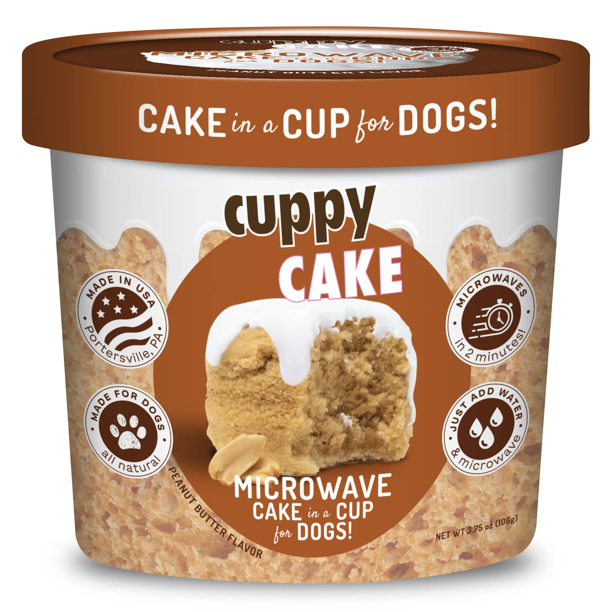 Cuppy Cake - Microwave Dog Birthday Cake Peanut