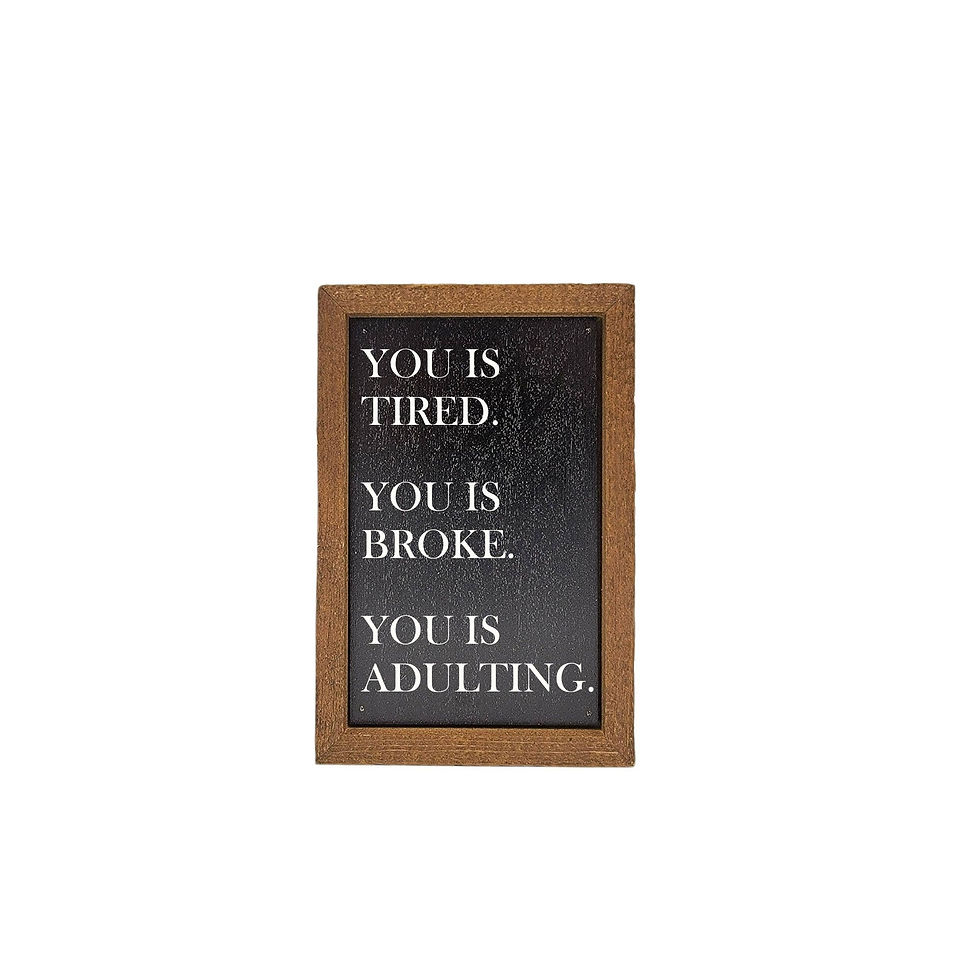 Driftless Studios - You Is Adulting Funny Young Parent Gift - Home Decor
