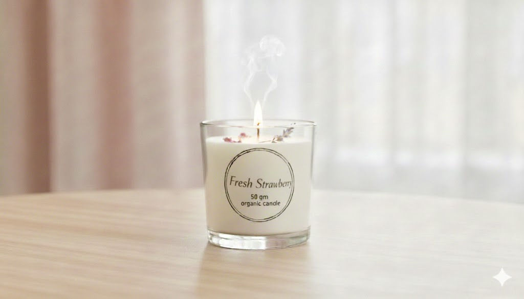 Strawberry Shot Glass Candle (50 gm)