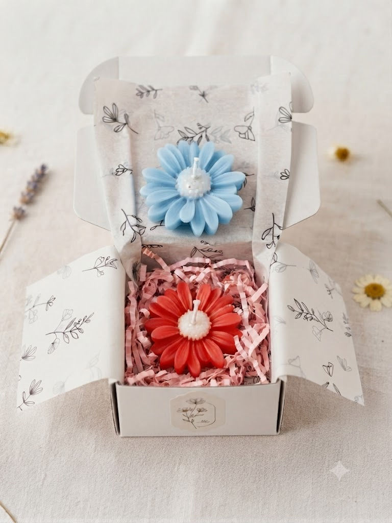 Daisy Candle (Box of 2)