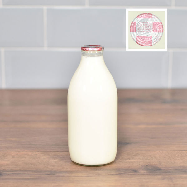 Cotteswold organic semi-skimmed milk, 1-pint glass bottle