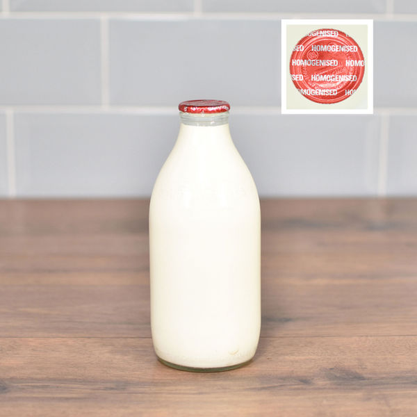 Cotteswold whole milk, 1-pint glass bottle