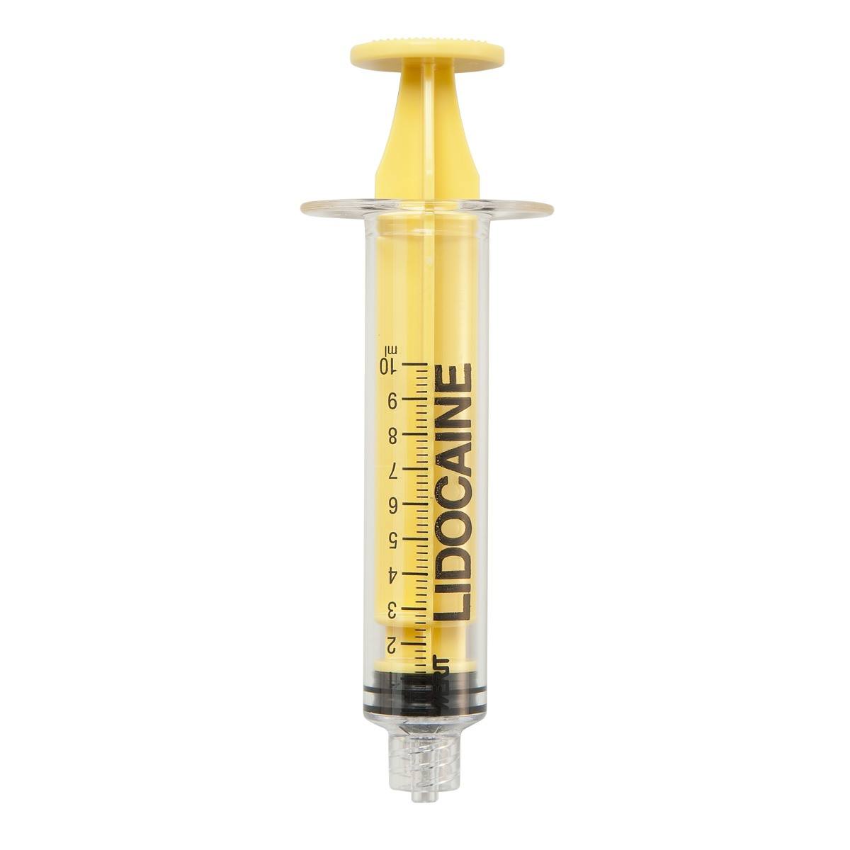 SERINGUE 10 mL TYPE MEDALLION - LLM - PC ABS SI JAUNE