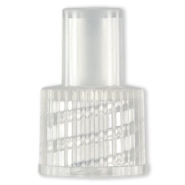 RACCORD DIALYSE MALE POUR TUBE ØE 6.8mm - ABS TRANSP.