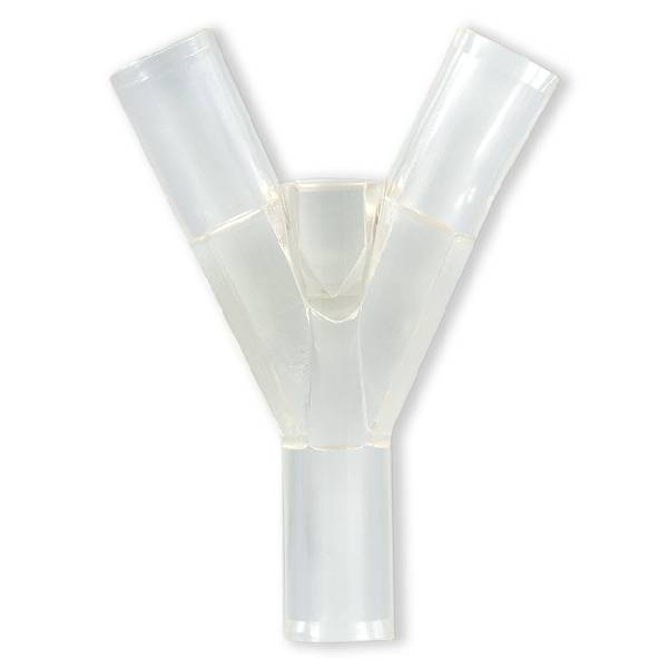 Y A 2 VOIES SYMETRIQUE 3x POUR TUBE ØE 4.1mm - PVC DEHP