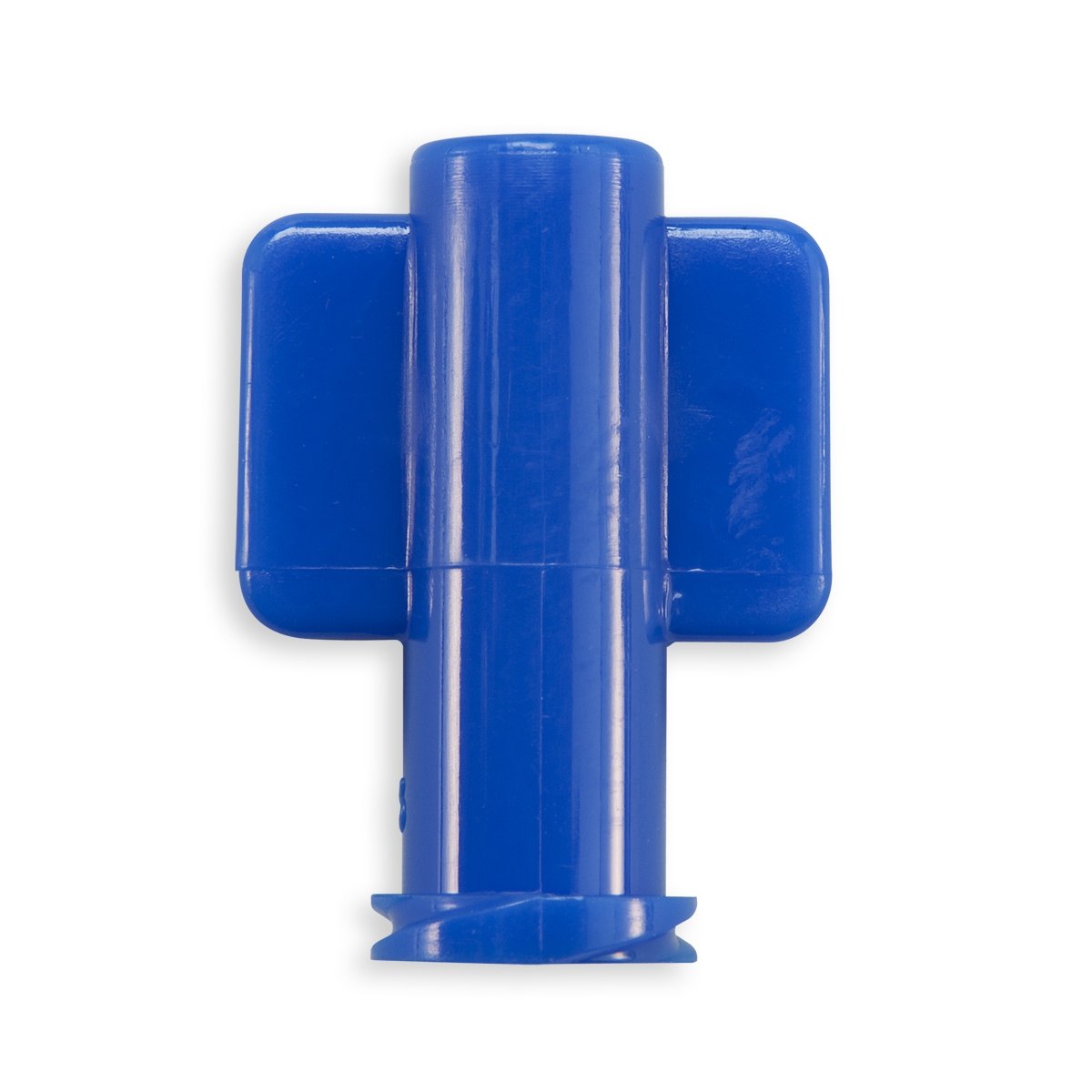 BOUCHON ETANCHE LUER LOCK FEMELLE A AILETTES - PC BLEU