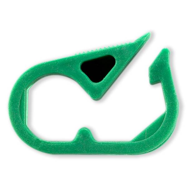 CLAMP ON/OFF POUR TUBE ØE 1.5-2.6mm - PP VERT