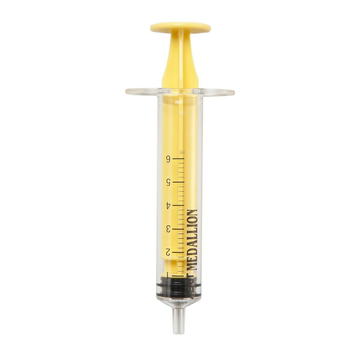 SERINGUE 6 mL TYPE MEDALLION - MSL - PC ABS SI JAUNE