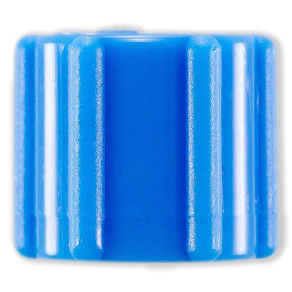 BOUCHON ETANCHE LUER LOCK MALE CONE COURT -  PP BLEU