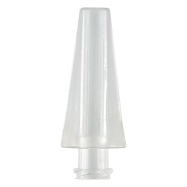 SMOOTH CONICAL CONNECTOR FOR 6-13mm ID TUBE / FLL - CLEAR ABS