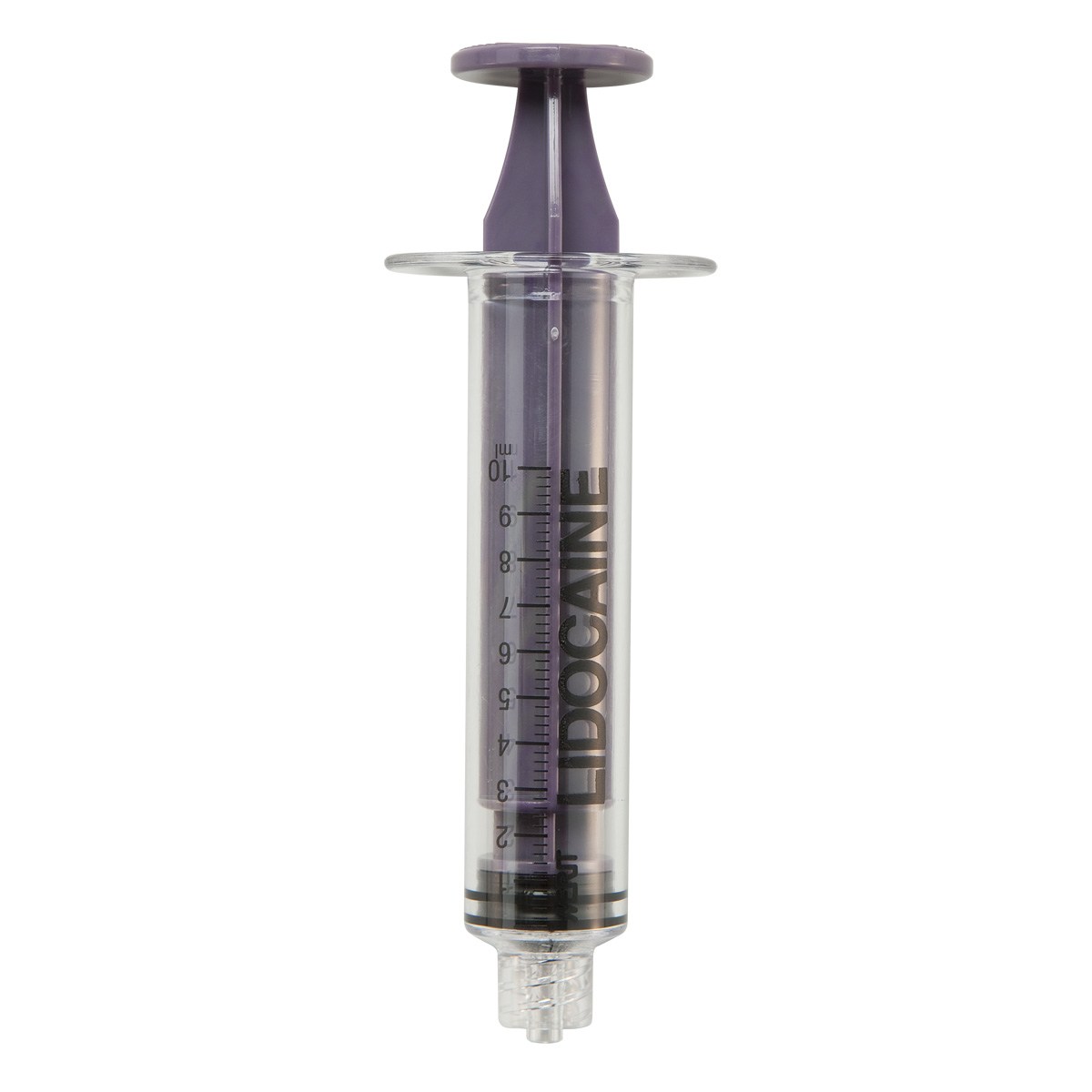 SERINGUE 10 mL TYPE MEDALLION - LLM - PC ABS SI POURPRE