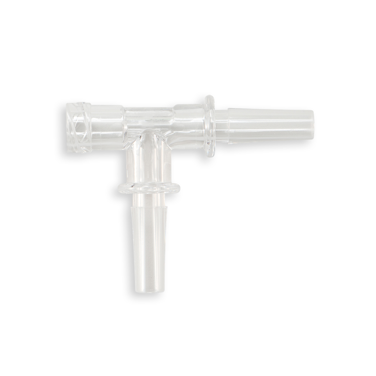 RACCORD EN T LUER LOCK FEMELLE / 2x LUER MALE - PC TRANSP.